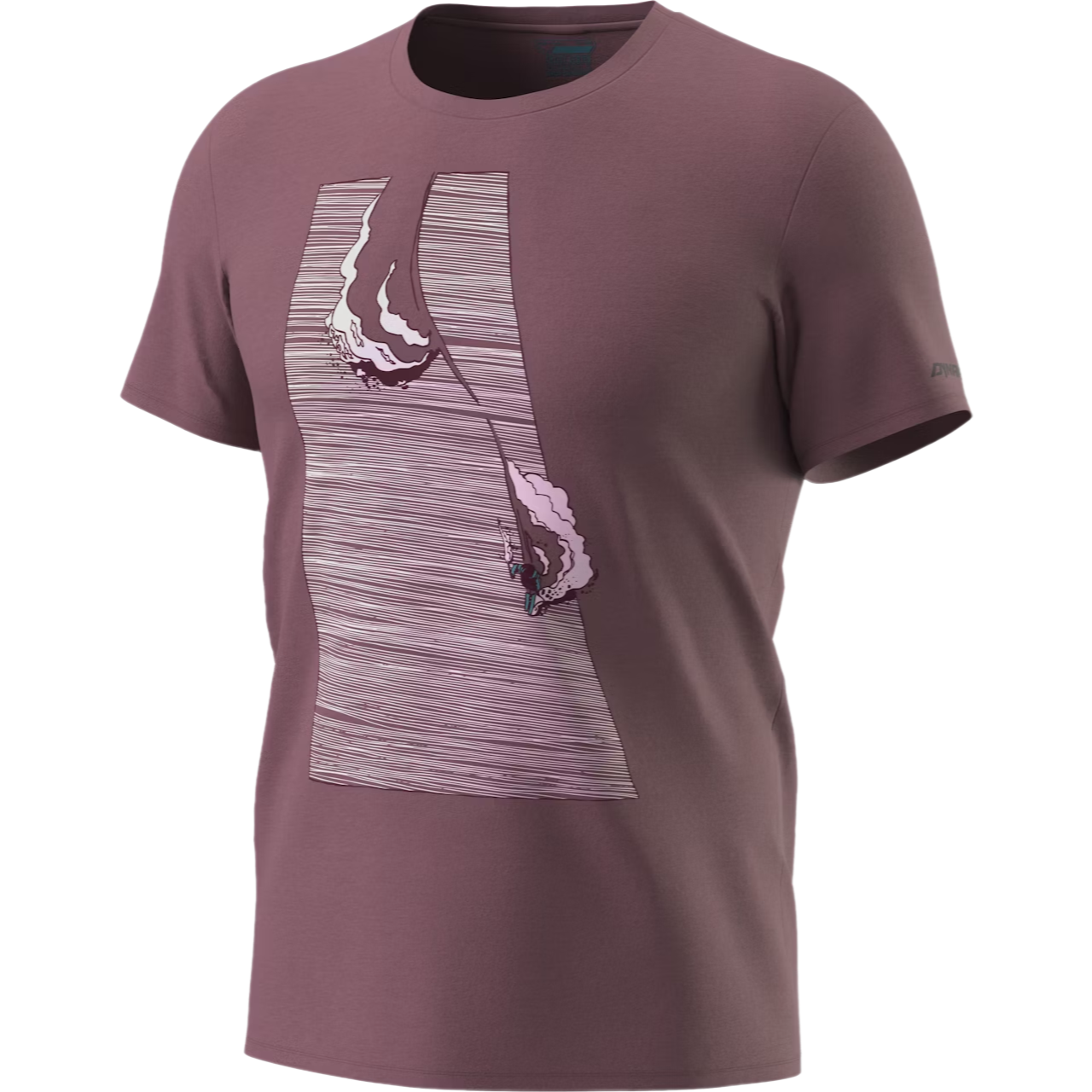 DYNAFIT X Simon Charrière Tee Man dark rose póló