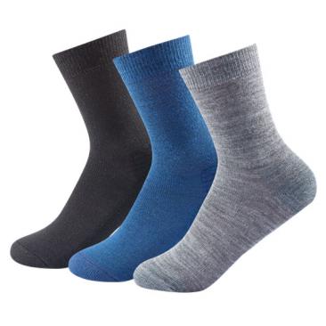 DEVOLD Daily Medium Sock 3-Pack grey/black/navy